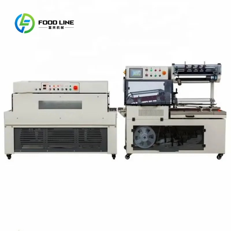 Automatic Heat Shrink Machine Industrial Shrink Packing Equipment for Food Factory and Packaging Line