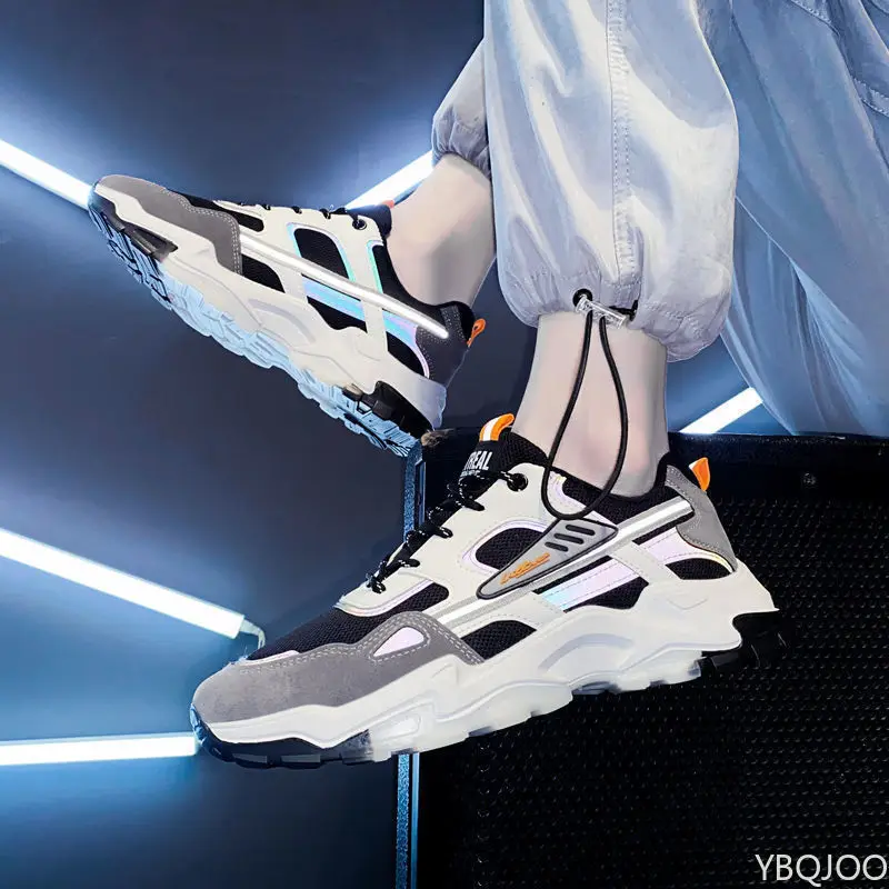 

Весенне-осенние мужские модные универсальные кроссовки, повседневные, простые, удобные, противоскользящие, износостойкие, дышащие мужские туфли