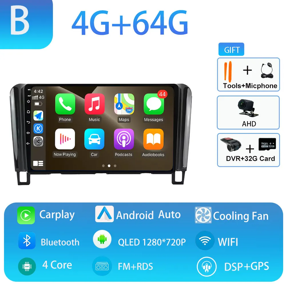 For Nissan Serena 4 C26 2010 - 2016 Car Radio 4G WIFI BT GPS