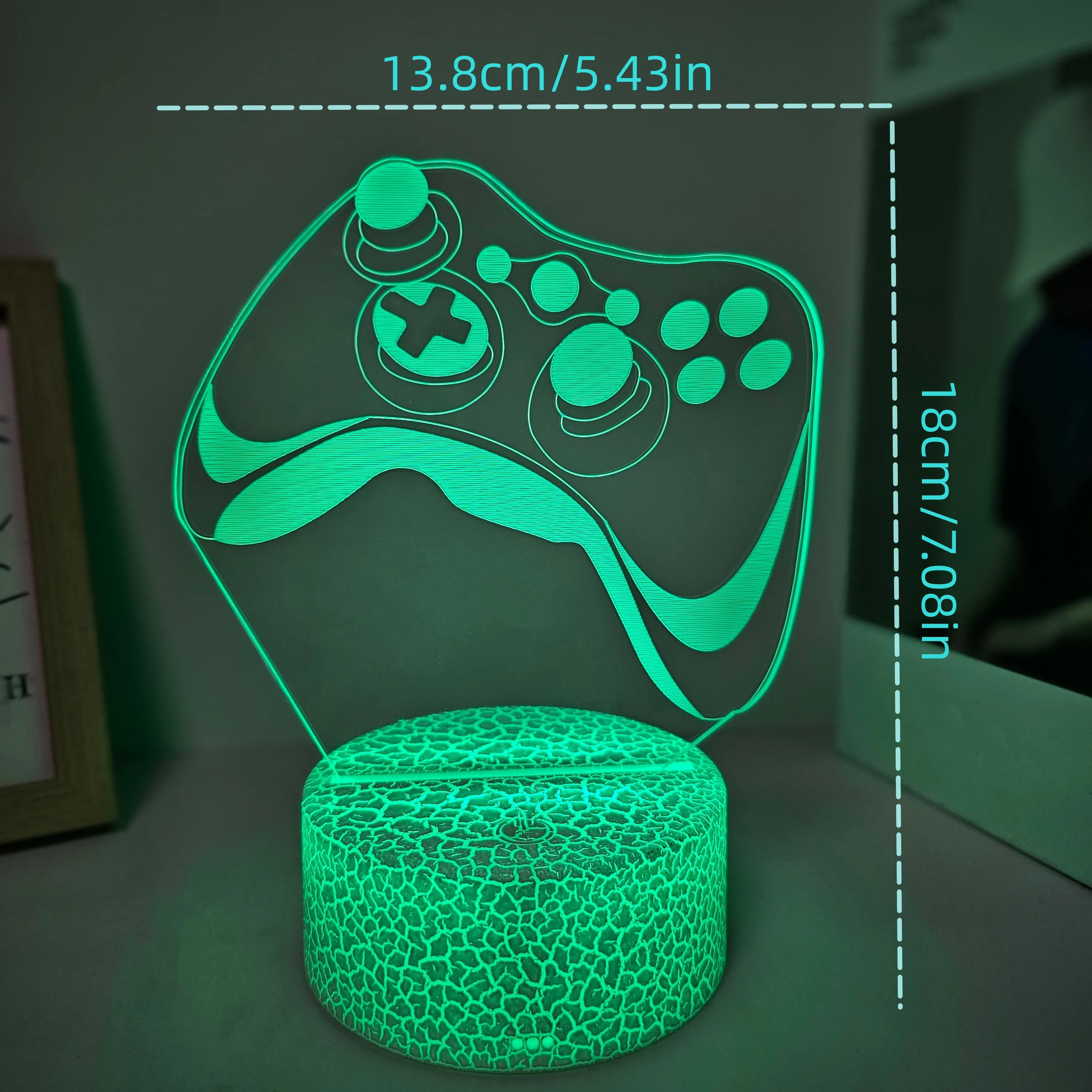 A game controller modeling 3D night light, gaming room tabletop decoration, room living room tabletop decoration, holiday gifts,