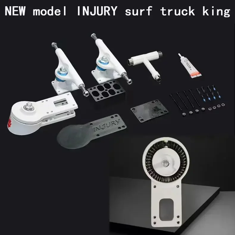 INJURY S2 double springs surf skateboard trucks bracket gravity casting technology stable stronger and safe