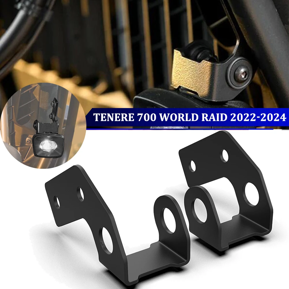 

For Yamaha TENERE 700 World Raid 2022-2023-2024 Motorcycle Bumper Fog Lamp Bracket Tenere700 Spotlight Lower Support Bracket