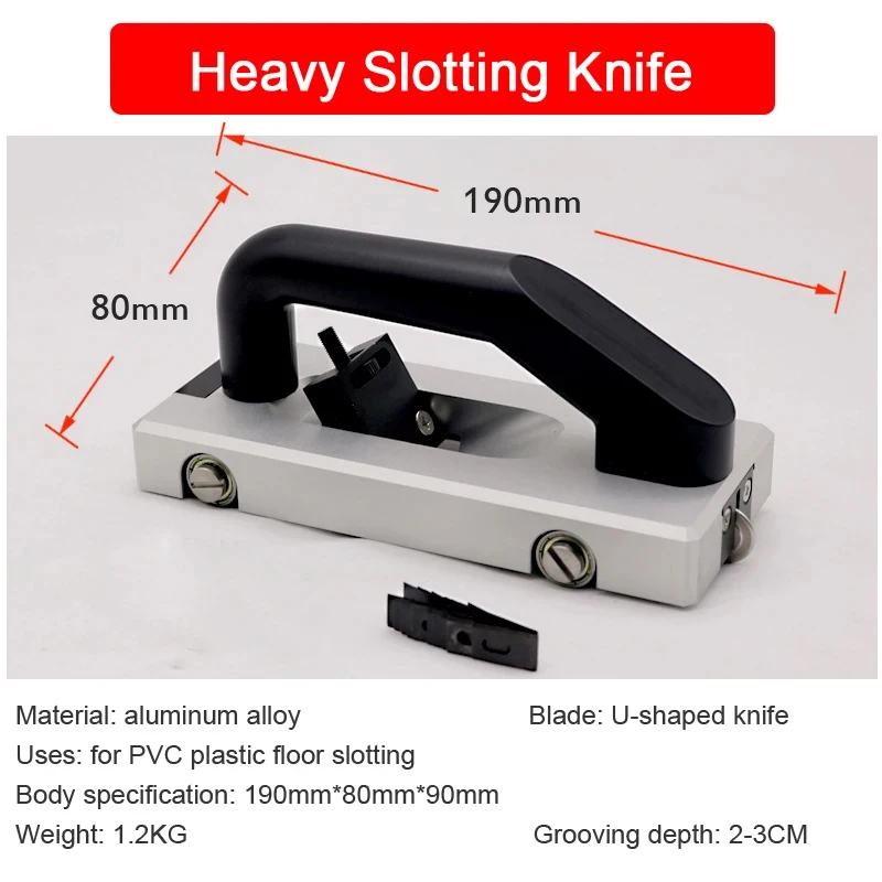 U-Type Blade Floor Grooving Slotting Pull handheld floor slotting machine Hand Flooring Tool Slotter PVC Vinyl Welding