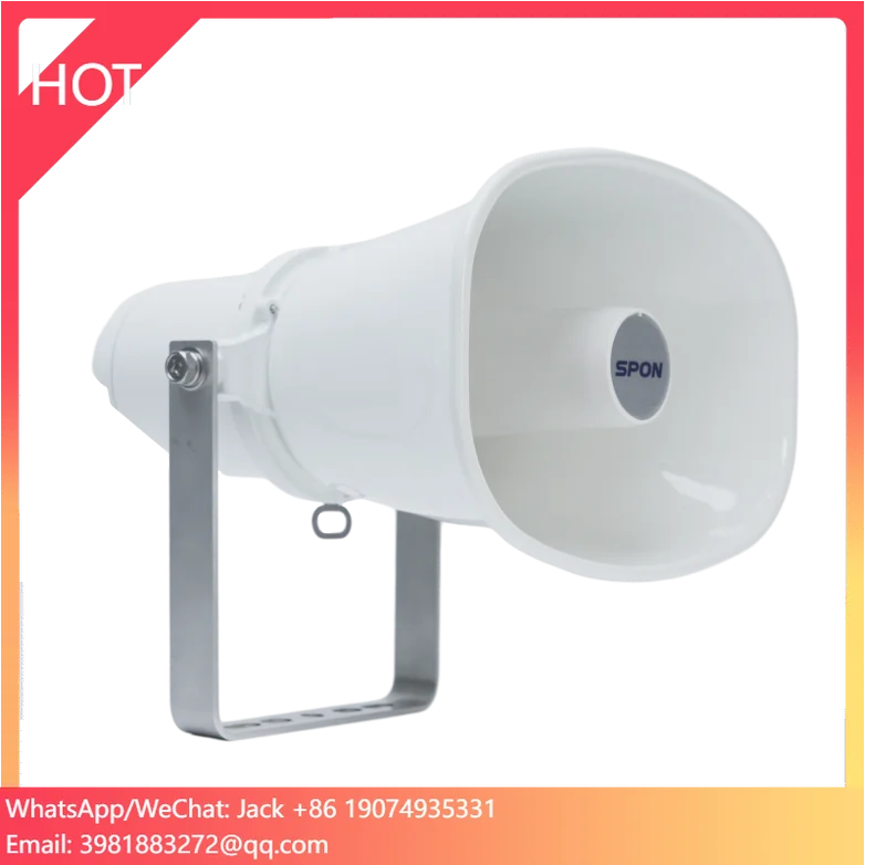 

SPON POE /SIP/IP 15W Outdoor Horn Speaker For Outdoor Environments IP 66 123dB Horn Speaker IP Horn Speaker