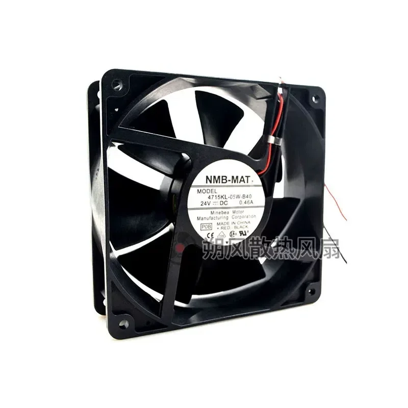 for NMB 4715KL-05W-B40 12038 12CM 24V 0.46A Inverter Large Fan Cooling Fan