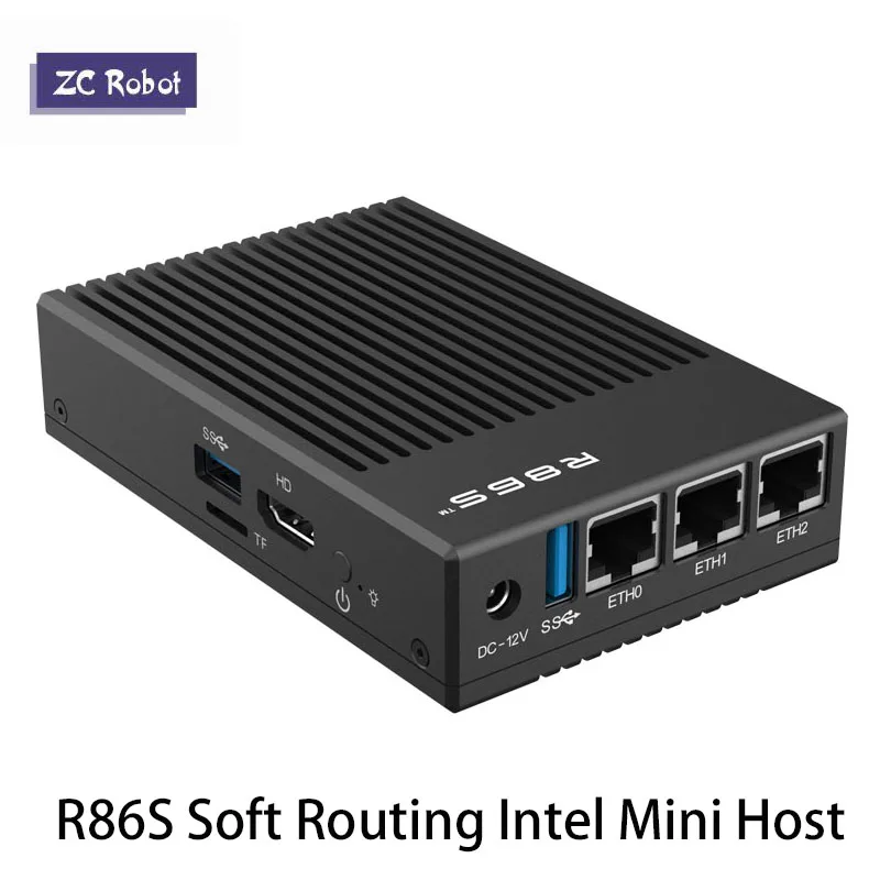 R86S Soft Routing Multi-net port, Intel Mini Host N5105/N6005 10 Gigabit Fiber Port 2.5G Industrial Computer Enterprise