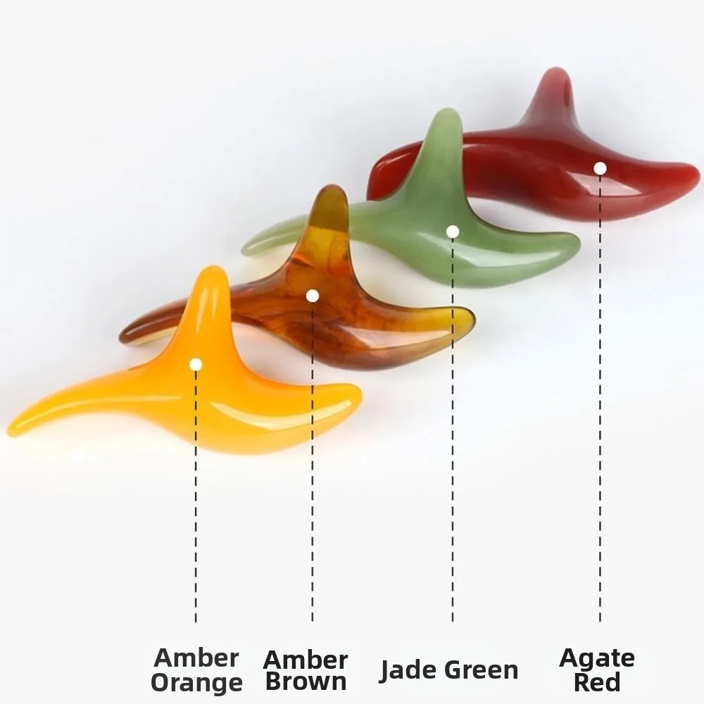 

New Triangle Amber Massager Beauty Tools Facial Massager Triangle Sparrow Foot Scraping Shiatsu Gua Sha Tool Meridian Brush