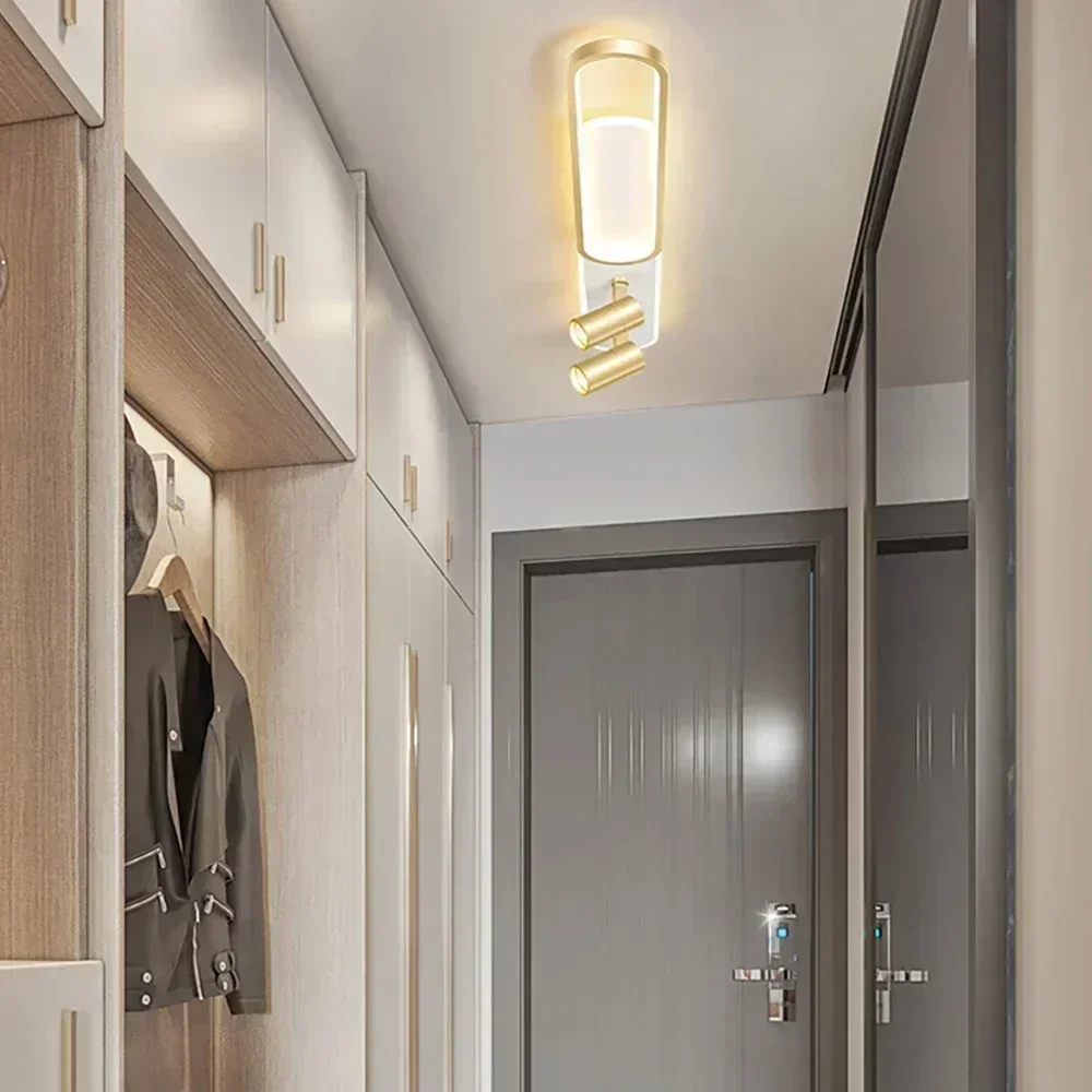 Lampada da soffitto moderna a LED con faretti Lampadari da corridoio per soggiorno Guardaroba Plafoniera Decorazioni per la casa Apparecchio di illuminazione