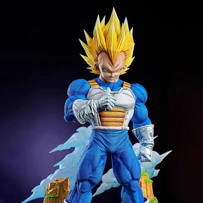 34cm 드래곤 볼: 베지터 – 슈퍼 사이어인 애니메이션 피규어 모델 동상 컬렉션 데스크탑 장식 장식품 장난감 팬들을위한 선물