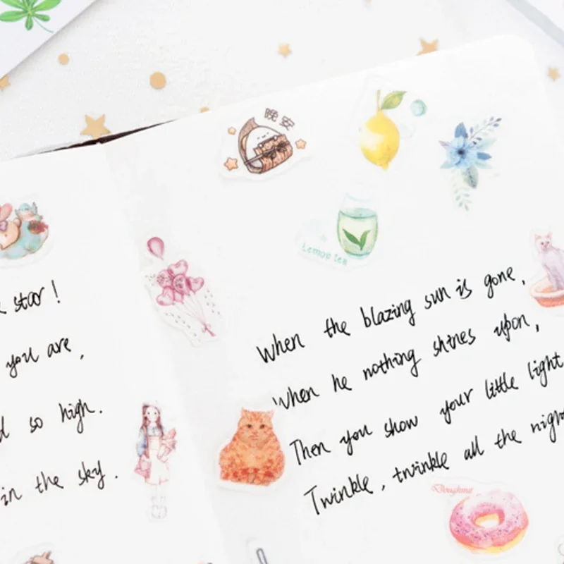 

40pcs/lot Multi-Scene Glossy Vinyl Sticker Pack 10 Unique Decals for Personalized Expression on Phone Case Helmet Journal