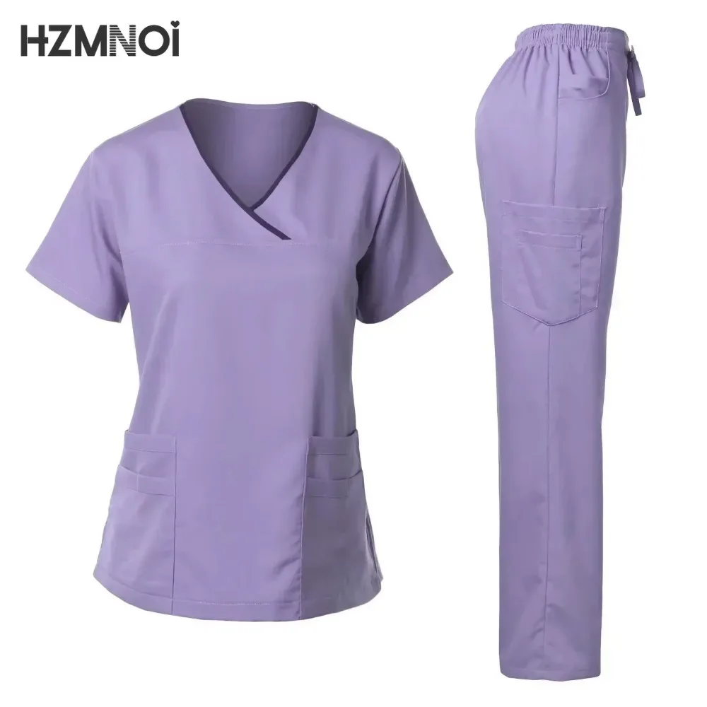 Medical Surgery Uniforms Women Scrubs Sets Hospital Doctors Clothing Nurses Accessories Dental Clinic Beauty Salon Workwear Suit