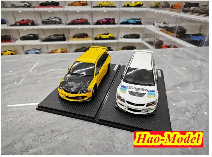 IG 1/18 para EVO Mitsubishi Lancer Evolution, modelo de resina, adornos fundidos a presión, juguetes para niños, regalos de cumpleaños, exhibición de colección de pasatiempo