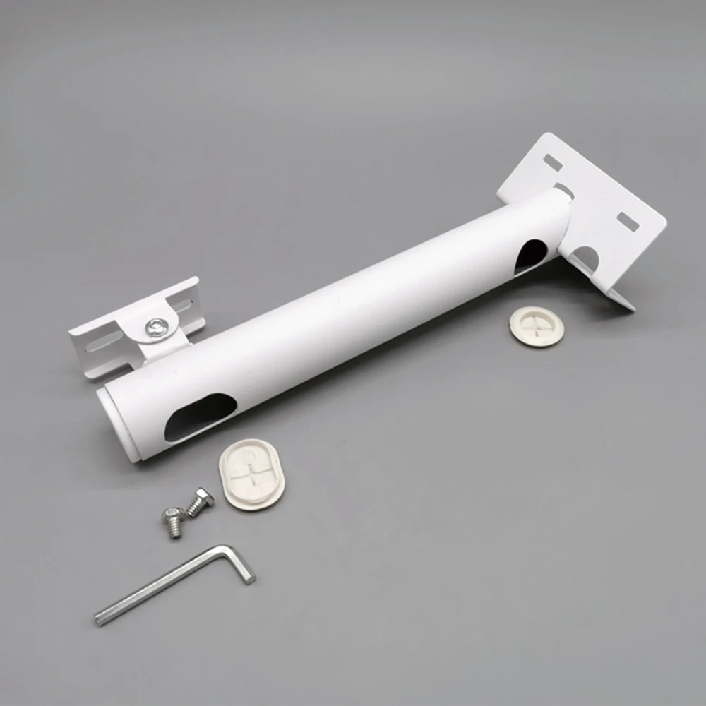 

Galvanized Tube Pole Column Hoop Holder Surveillance Security CCTV Camera Wall Corner Mount Bracket 30cm Long Arm Camera Support