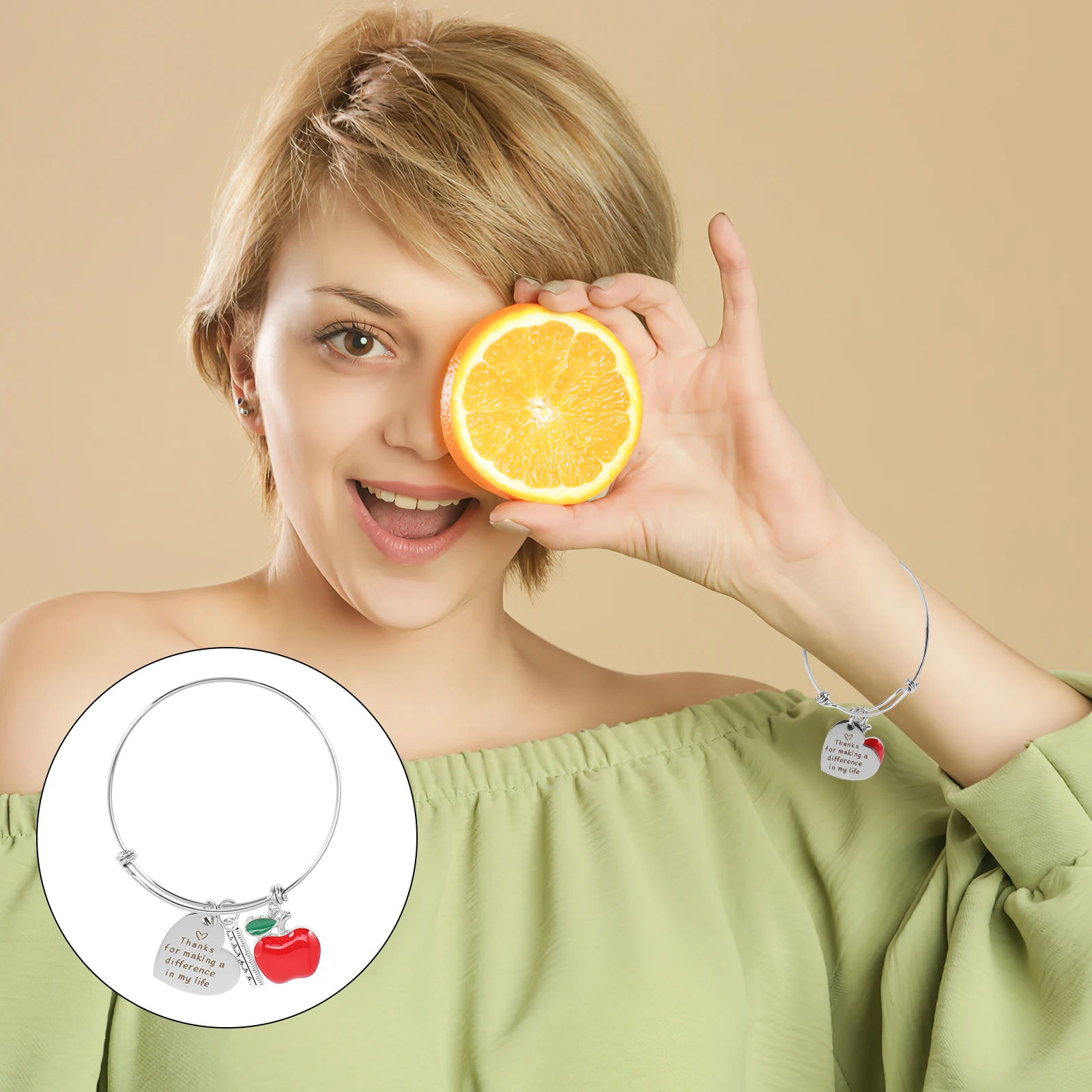 

Регулируемый браслет из нержавеющей стали с гравировкой, браслет для учителя, идеально подходит для выпускного дня учителя