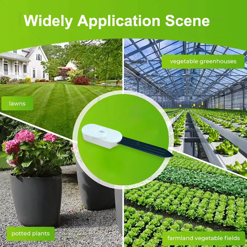 Zigbee Smart Soil Water Tester Moisture Sensor Temperature Humidity Meter Irrigation Flower Real Time Monitor For Tuya APP /Z2M