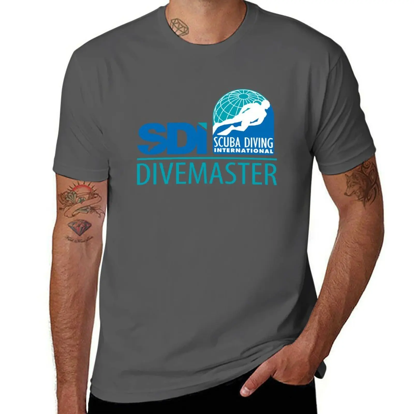 

Scuba Diving International (SDI) - Divemaster T-Shirt men t shirt cotton 100% t shirts with prints T-Shirt