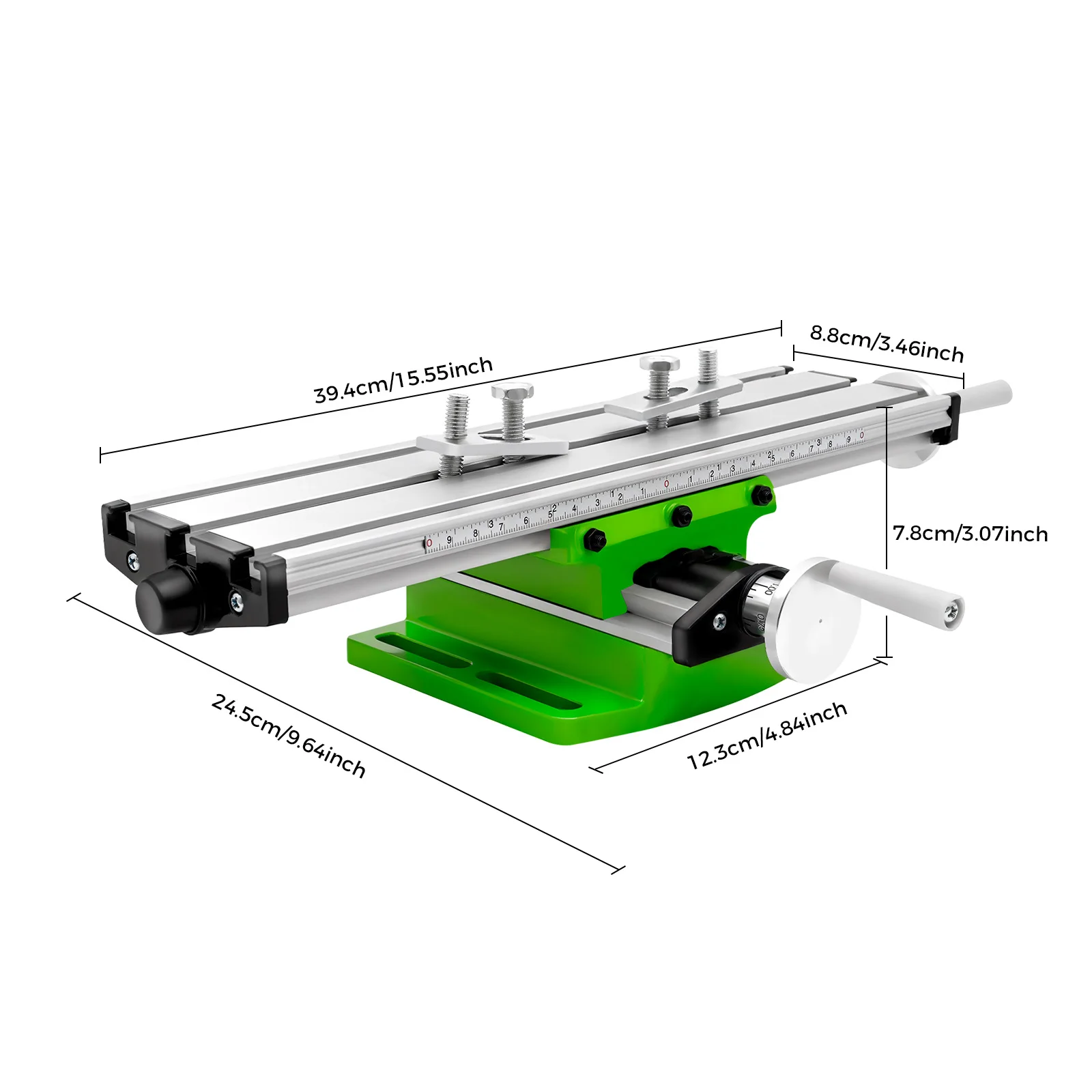 Drill Press Stand, Milling Machine Cross Slide Table, Wok Burner Indoor, High Precision Adjustable Mini Multifunction Working Vise Table, Aluminum Alloy, X20cm Y5cm Range, Sturdy Anti-Vibration, Compact, For DIY, Home, Workshop, Portable Fixture