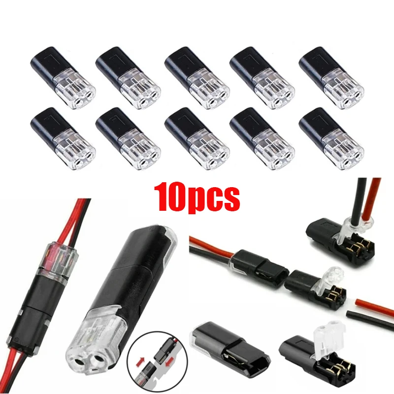 10pcs 2 Pin Way Plug Waterproof Electrical Connector Car Wire Cable Automotive Electrical Connector Strip Terminal Connection