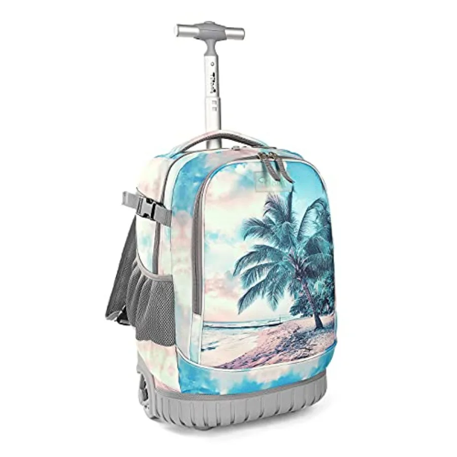 

Rolling Backpack 19 inch Wheeled Cute LAPTOP Boys Girls Travel School Student Trip