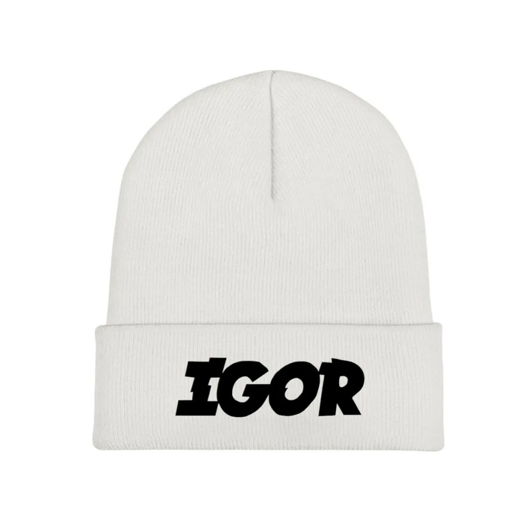 Igor Title - Tyler The Creator Czapki z dzianiny dla kobiet Mężczyźni Czapka zimowa Poliester Casual Caps