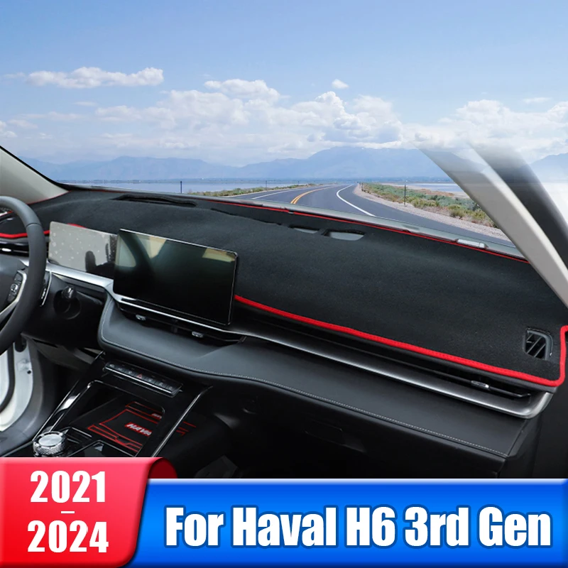 

Car Dashboard Cover For Haval H6 3rd Gen 2021 2022 2023 2024 Instrument Desk Sun Shade Mat Dash Non-slip Pad Carpets Accessories