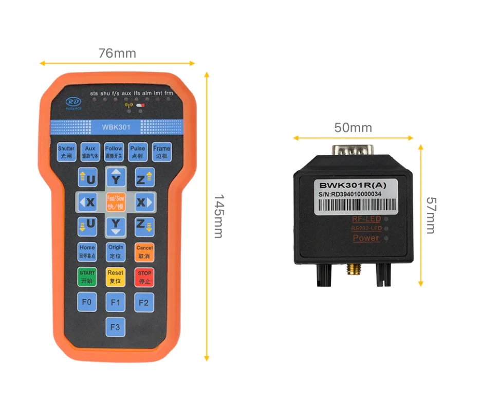 

Cloudray BM138 Ruida RDC6563FG Fiber Laser Cutting Machine Control System Panel Board