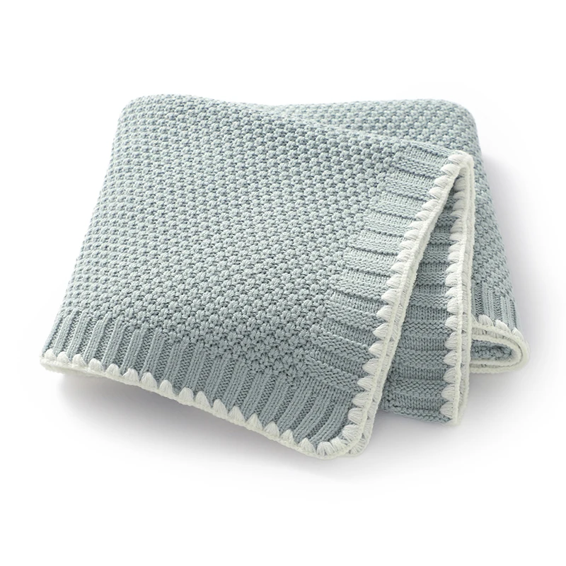 

Детские одеяла, вязаное ультра-мягкое постельное белье для новорожденных мальчиков и девочек, одеяло 90*70 см, унисекс двойного назначения, коврик для приема, чехол для малышей