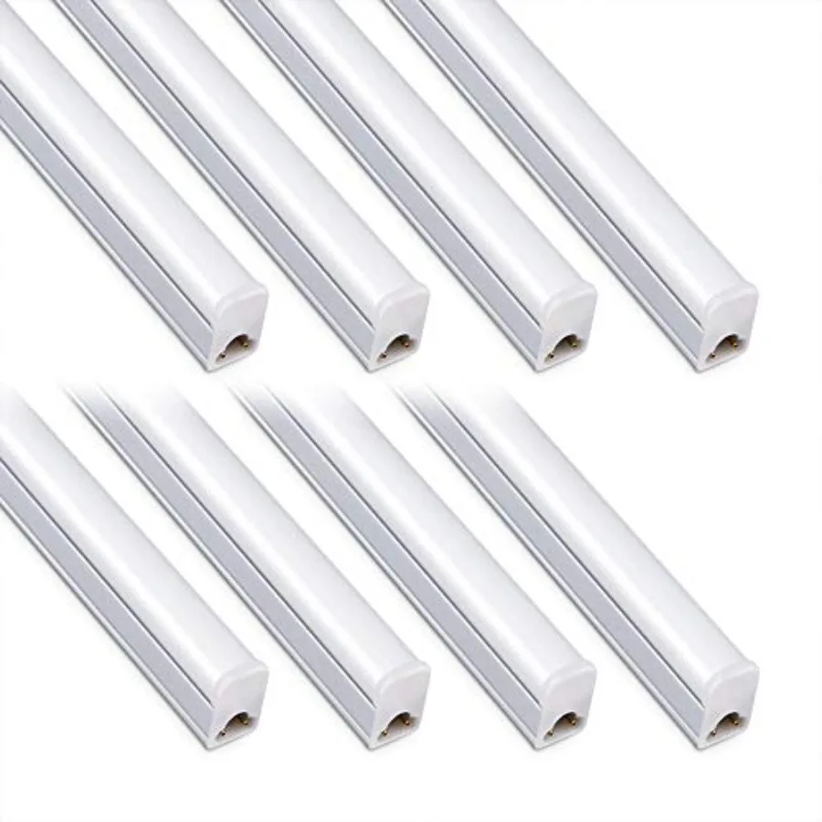 

8 Pack LED Shop Light Fixture 2Feet 6500K 10W 1100LM, T5 Super Bright White LED Tube Strip for Garage, Workshop, Ceiling, Under