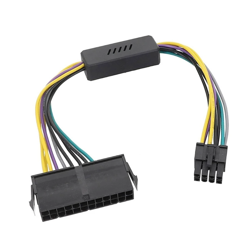 Convenient Convert 24Pin to 8Pin Power Cable Converts Standard 24Pin to 8Pin Power Supply Cable for Optiplex B75,A75,Q75