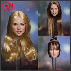SUPER DUCK SDH048 1/6 Ana de Armas Head Sculpt Hair Carving Model Fit 12-inch TBLeague Female Soldier Suntan Action Figure Body