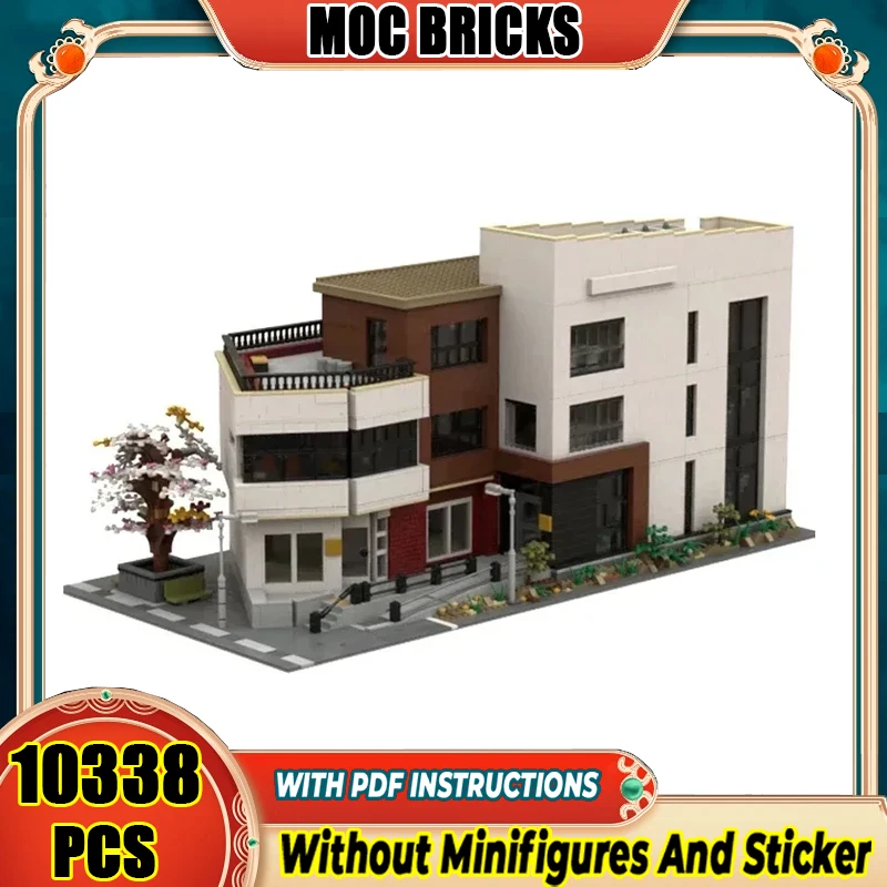 City Street View Moc Building Bricks Ulsan Cultural Center Model Blocks Toys