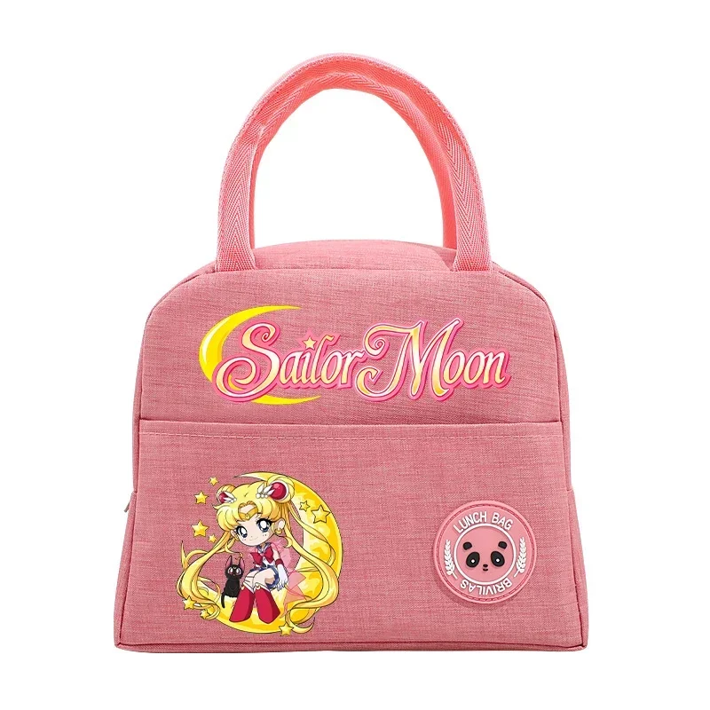 Sailor Moon Lunch Bag Girl Boy Anime Portable Children Meal Bag Trip Lunch Picnic Dinner Cooler Warm Food Meal Bag Birthday Gift