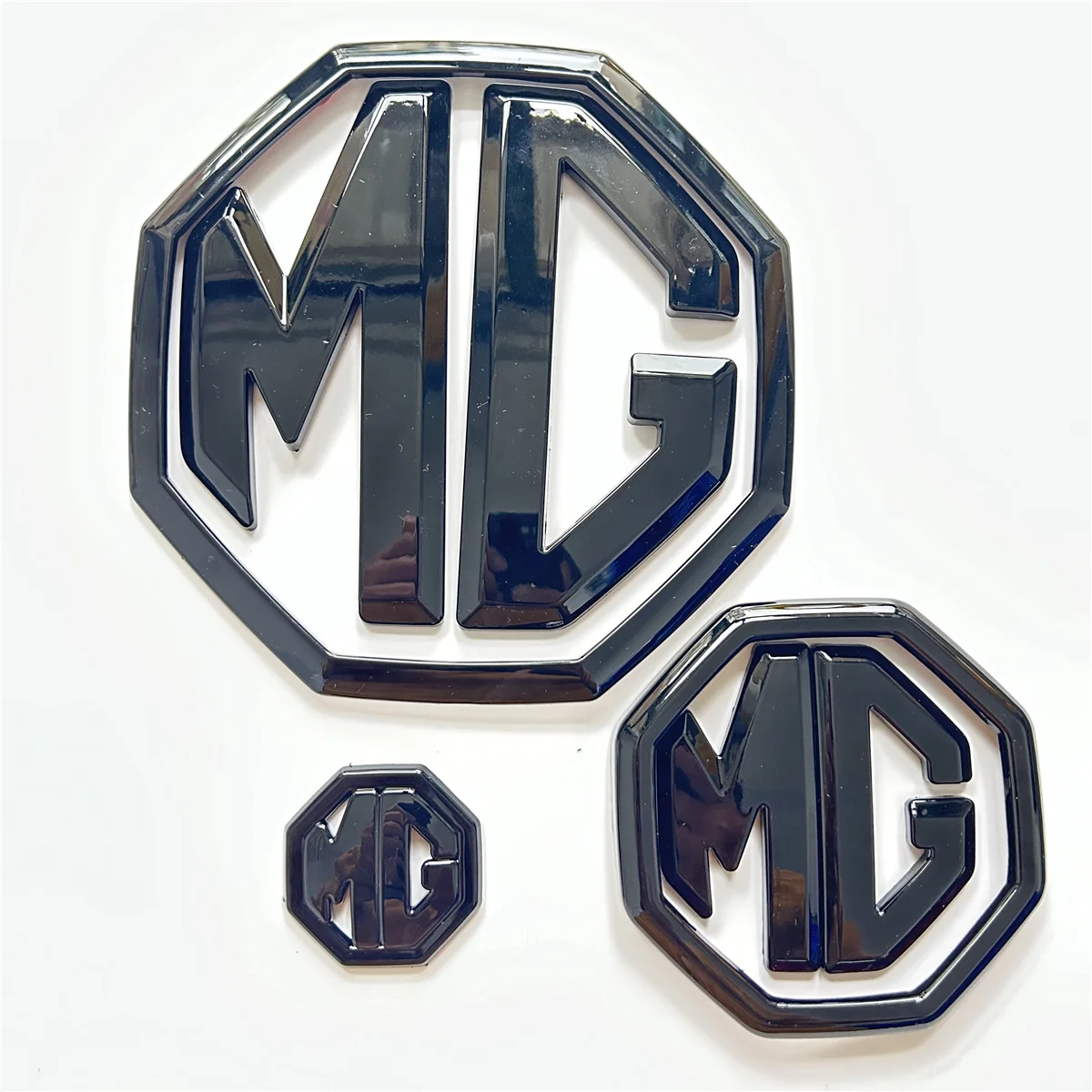 New 3Pcs/set Decoration Car M Logo G Styling Stickers For New 6 ZS HS Car Rear Emblem Front Grille Badge High-end Decals Auto