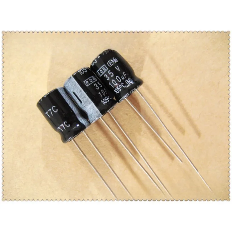 5pcs/50pcs ROE EKS 100uF/35V 100uf 8X12mm High End Audio HiFi DIY capacitor