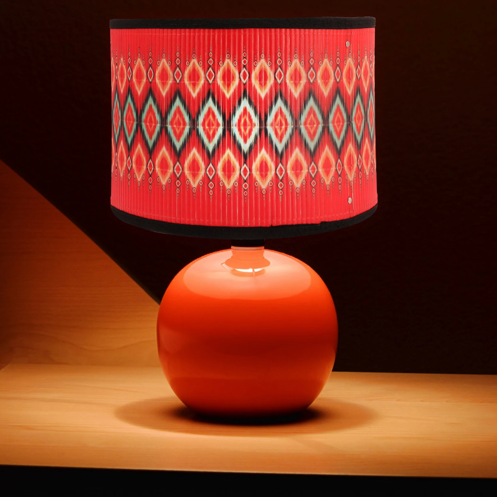 Vintage Lampshade Bamboo Chandelier Cover Pendant Ceiling Decorative Retro Orange Hanging Chic Country Bedroom Soft Light