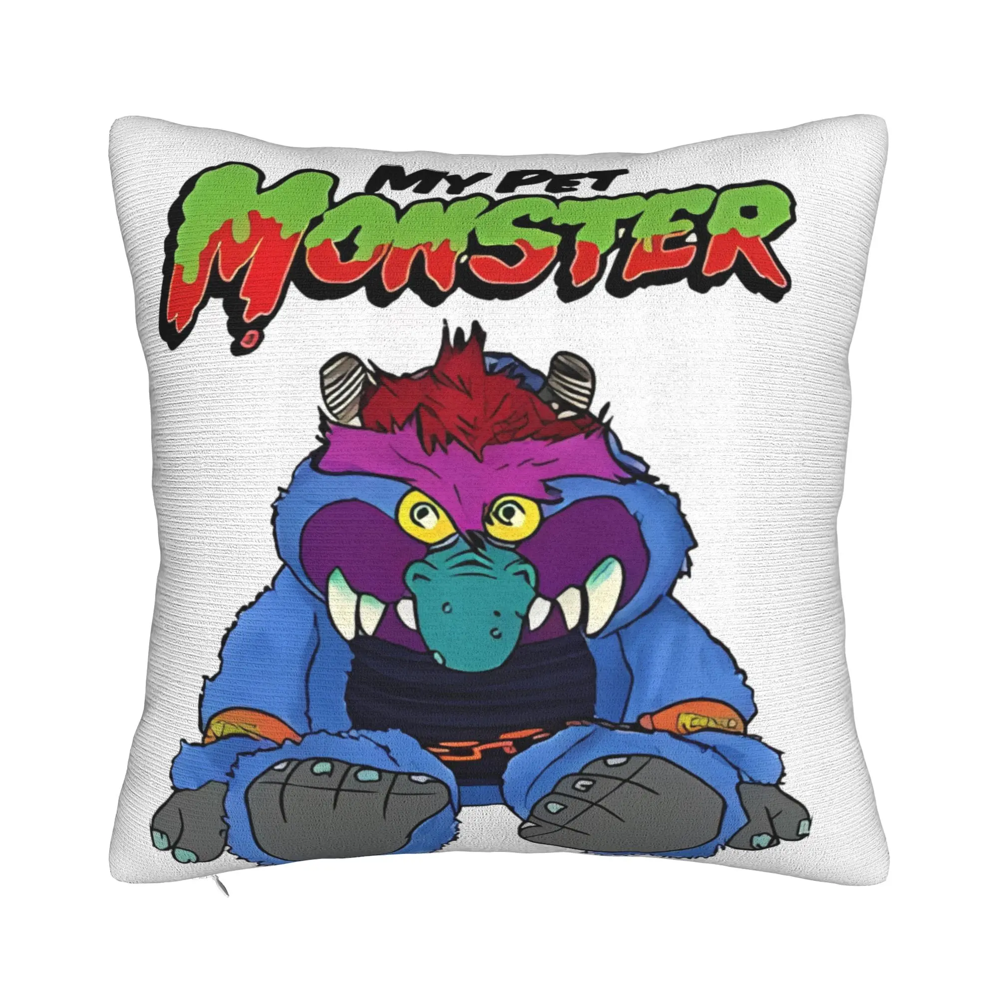 my pet monster painting poster  Decorative Pillowcases for Cozy my pet monster Pillow Cover Soft Durable