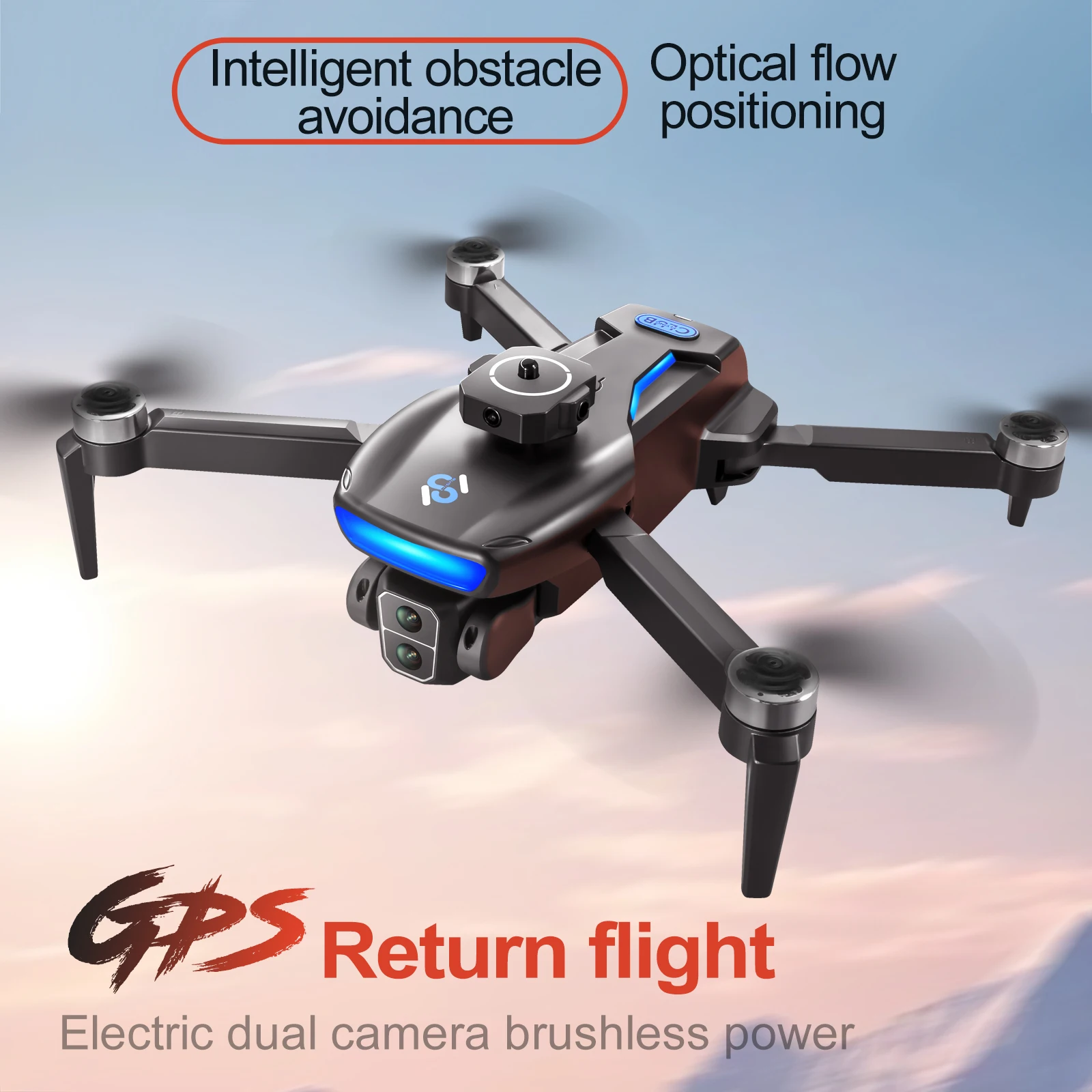 

2024 New 5G Folding 6K Brushless Motor GPS Drone Dual Camera Optical Flow Positioning Four sided Obstacle Avoidance S181