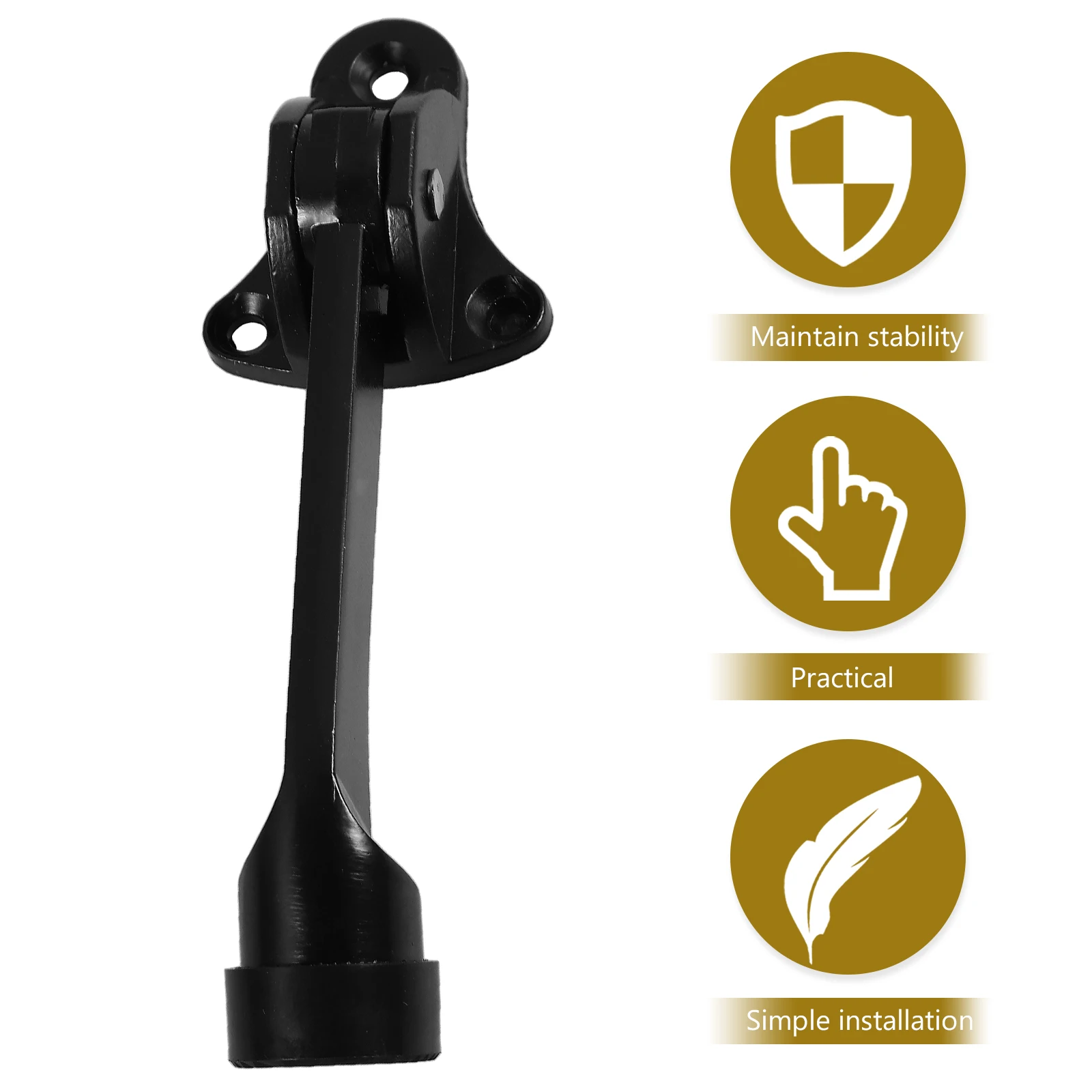 

Door Stopper Kickdown Heavy Duty Stable Positioning Invisible Design for Home Hotel Outdoor Use Door Holder Security