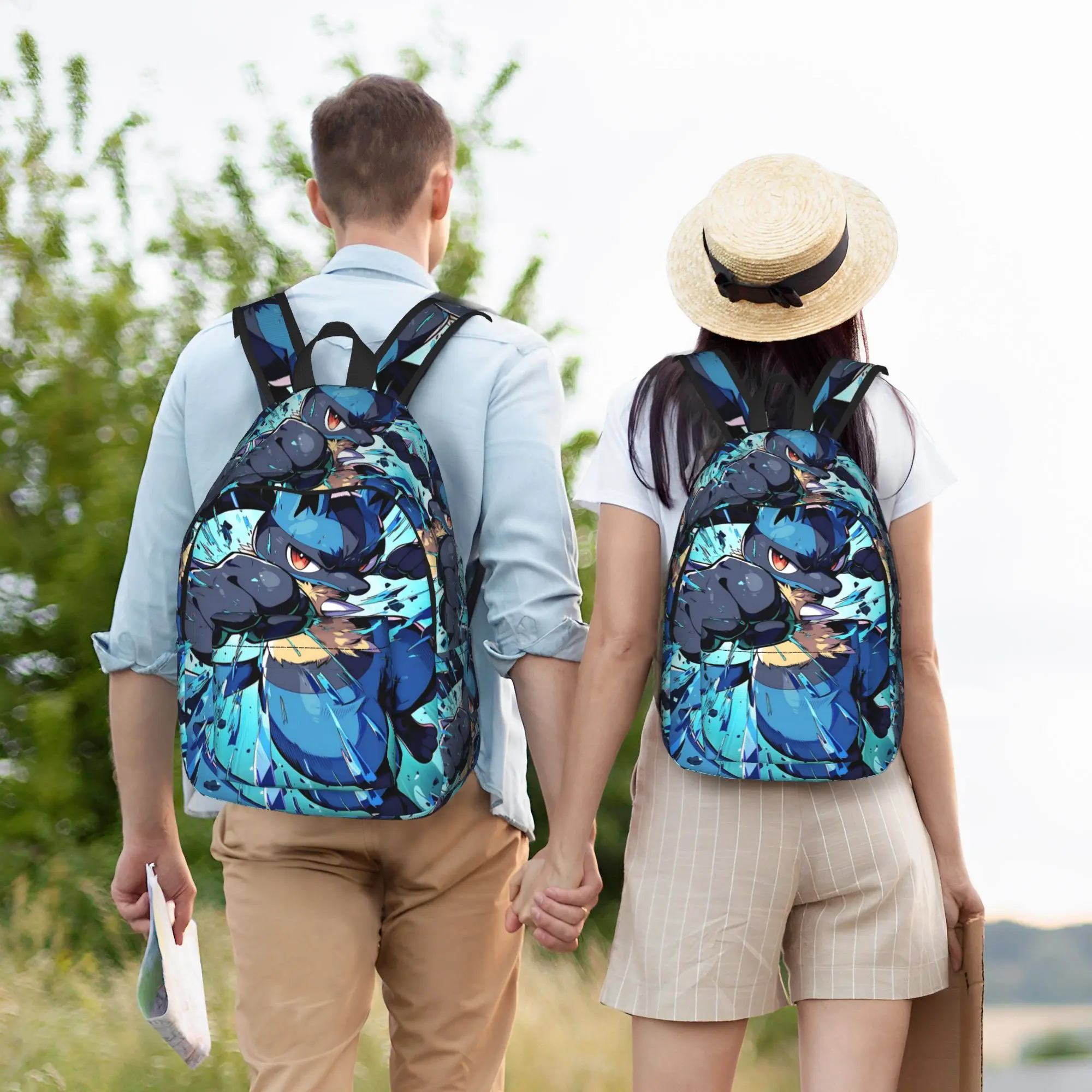 Fashion pokemon Backpack  Mochilas Snack Storage Journey Large Capacity Rucksack view 6
