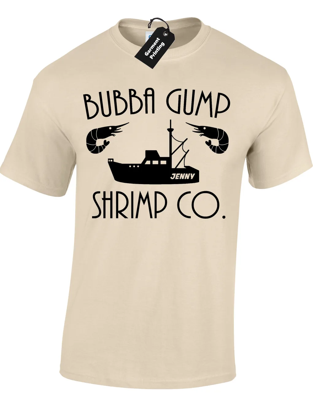 BUBBA GUMP SHRIMP MENS T-SHIRT FUNNY FORREST GUMP RETRO FILM JENNY VINTAGE