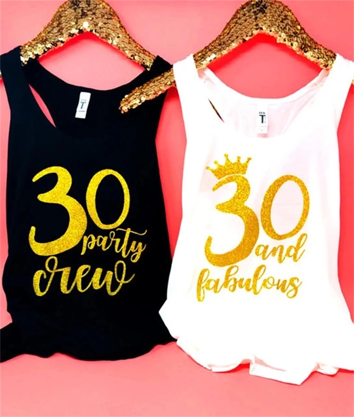 

Personalized Glitter Gold Bridesmaid Bride Squadtank Tops Tees Bachelorette Tanks Bridal Shower t Shirts Party Favors