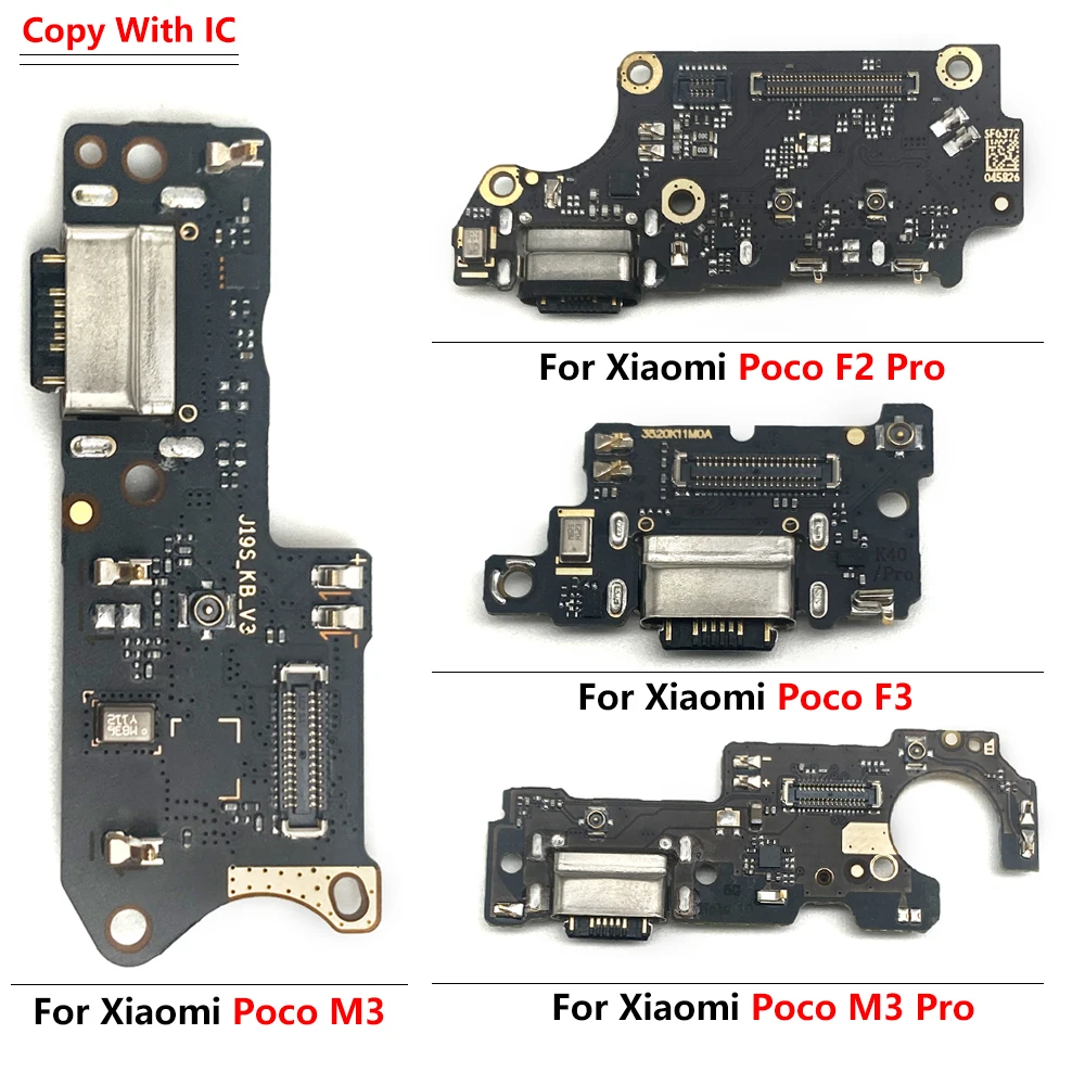 Imagem -04 - Placa Conector de Carregamento Rápido Cabo de Carregamento Rápido Plug Port Dock Cabo para Xiaomi Poco f2 m3 x3 x2 f3 m4 x4 Pro 4g f4 5g C40 50 Peças