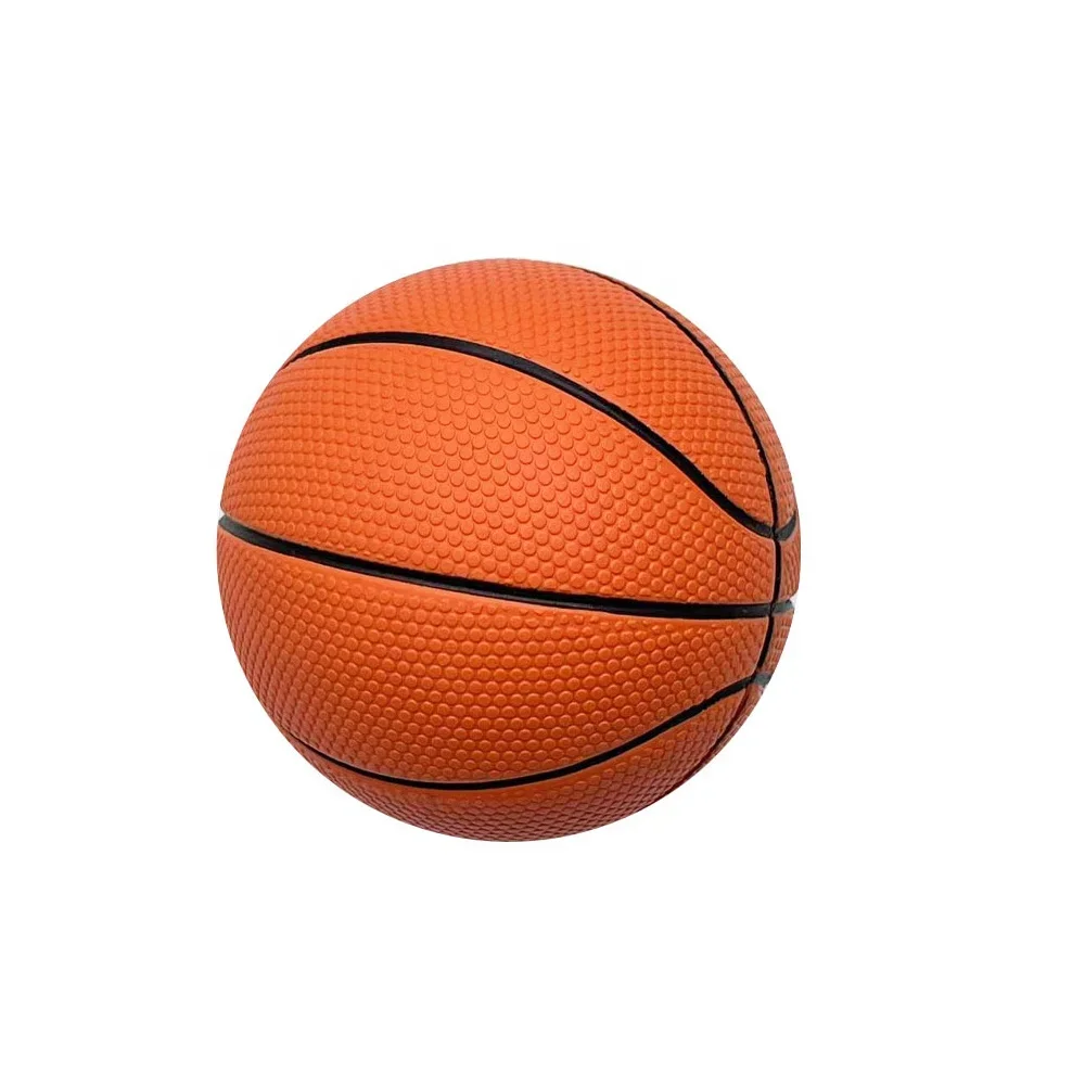 High Quality Textured Basketball Same Grip As Full Sized Ball 60mm 92mm Factory Direct High Bounce Ball Custom Rubber Basketball