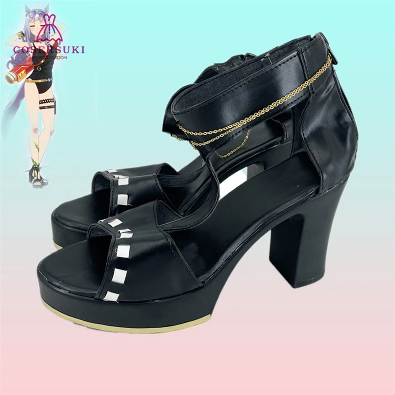 Uma Musume Pretty Derby Gold Ship Run Fun Watergun Cosplay Shoes Boots Custom Made Halloween Christmas Shoes