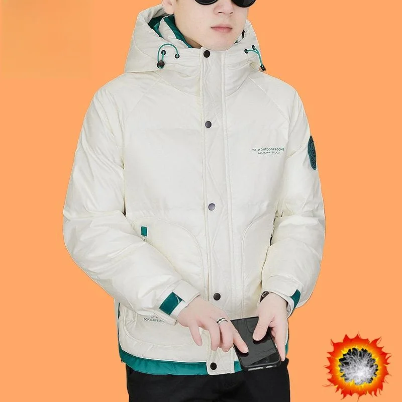 

Мужская укороченная куртка-пуховик Mingpin: хит продаж, утепленная, с наполнителем из пуха, для спорта и повседневной носки