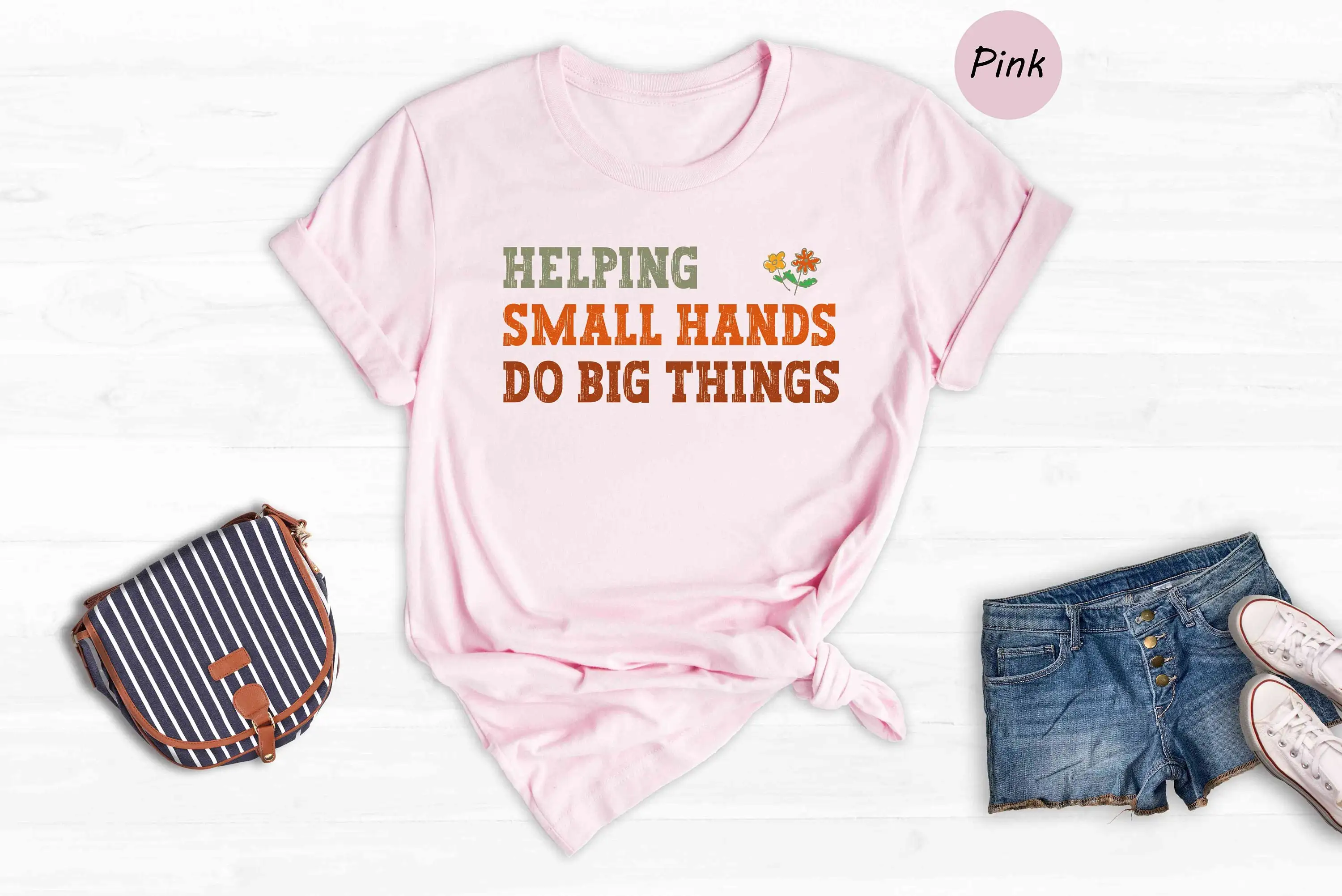 Helping Small Hands Do Big Things T Shirt Pediatric Occupational Therapy Ot Physical Therapist