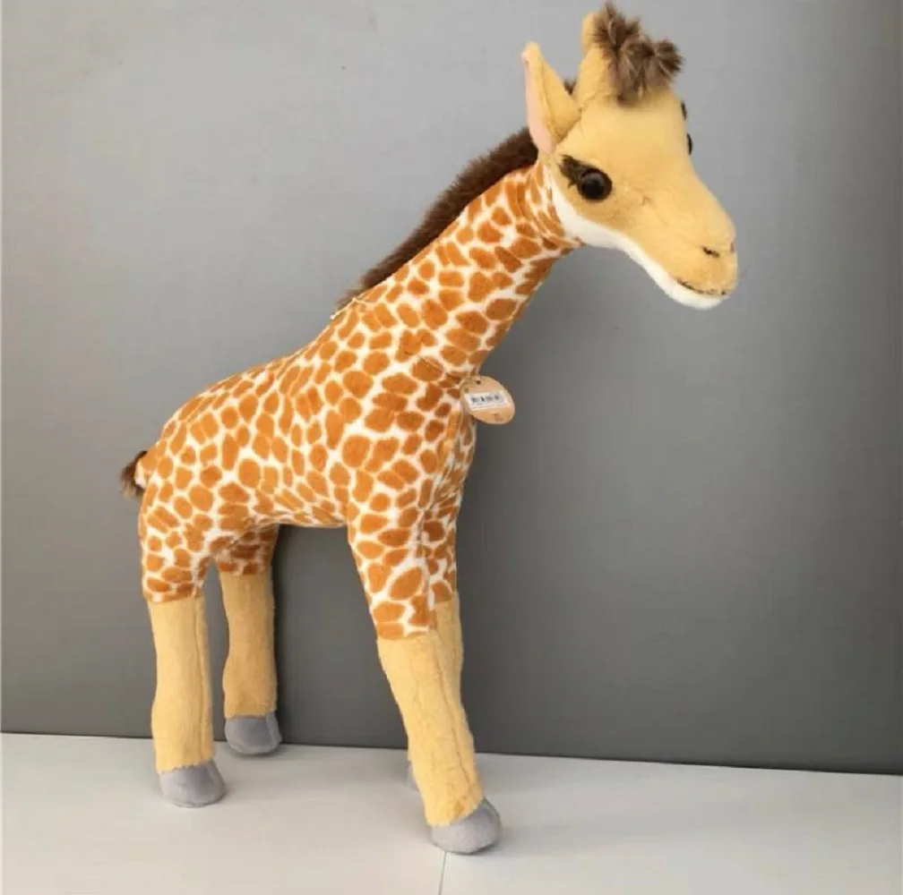 

cute plush giraffe toy high quality simulation giraffe doll gift about 42cm