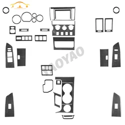 Dla Toyota Tundra 2007 2008 2009 2010 2011 2012 2013 naklejki z włókna węglowego akcesoria do dekoracyjne do wnętrza samochodowych