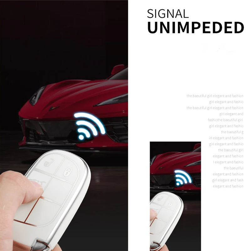 TPU Car Remote Key Cover Case Shell For Jeep Commander Grand WK2 KL BU MP For Dodge Chrysler 200 300C Protection Accessories