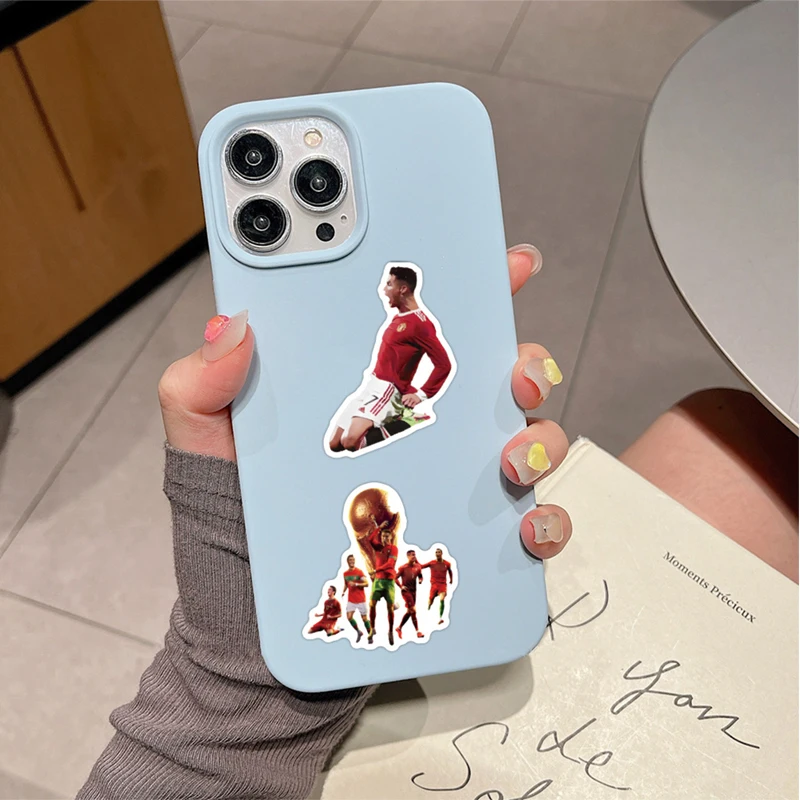 50PCS Football Star DIY Graffiti Stickers Cristiano Ronaldo Party Decoration Water Cup Phone Shell Waterproof Sticker